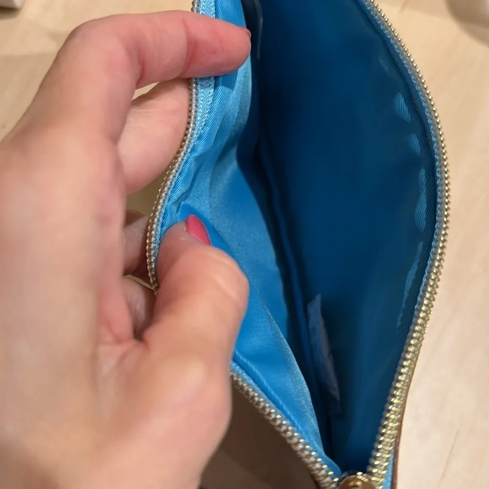 Lilly Pulitzer Pencil Case in Iris Blue High Maintenance NWOT